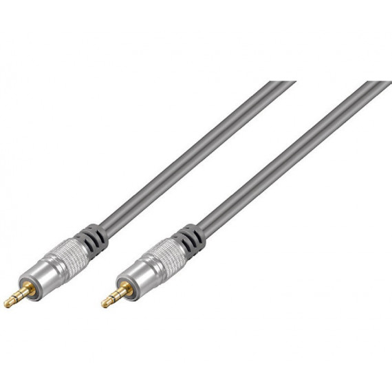 Cable Jack Estéreo 3,5mm M-M Dorado