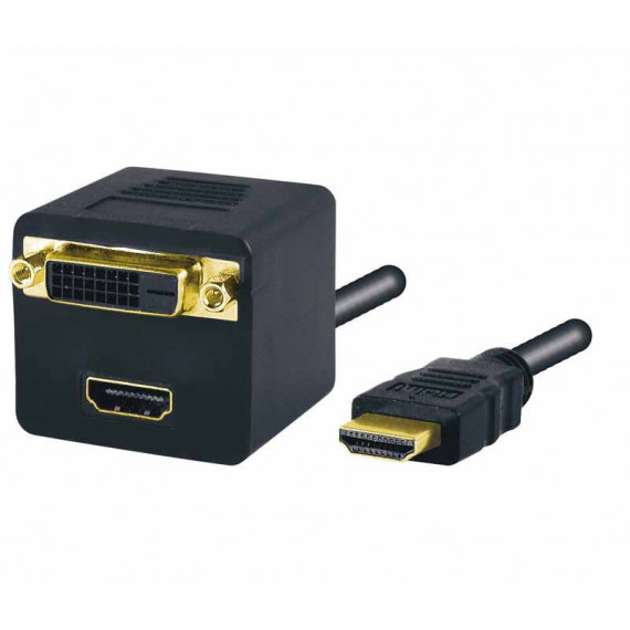 Adaptador HDMI Macho a Hdmi+dvi-d Hembra 20CM  NIMO