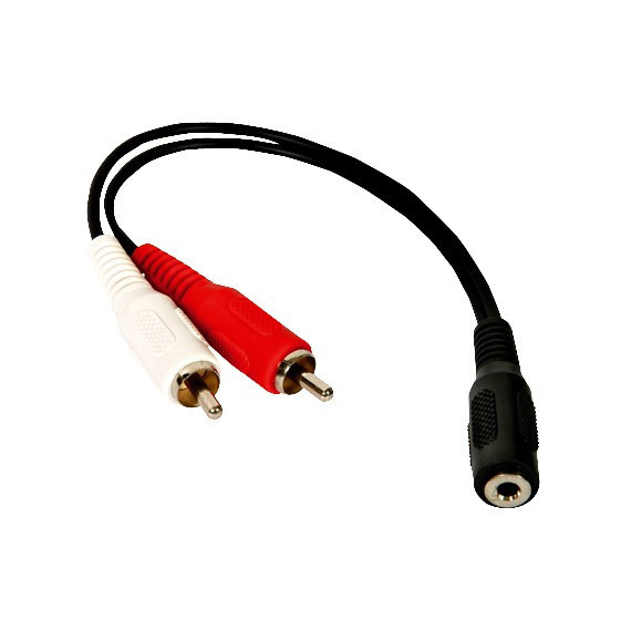 Cable 2RCA Macho - Jack Hembra  DIMELEC