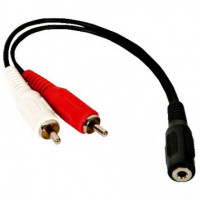 Cable 2RCA Macho - Jack Hembra  DIMELEC