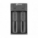Cargador Baterías Cilíndricas de Ion-litio 2 Canales  NIMO