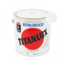 Pintura Titan Esmalte Ecólogico Al Agua Satinado Blanco 566  4 Litros