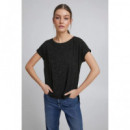 Camisetas Mujer Camiseta ICHI Rebel Black