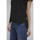 Camisetas Mujer Camiseta ICHI Rebel Black