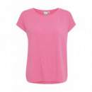 Camisetas Mujer Camiseta ICHI Rebel Super Pink