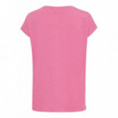 Camisetas Mujer Camiseta ICHI Rebel Super Pink