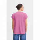 Camisetas Mujer Camiseta ICHI Rebel Super Pink