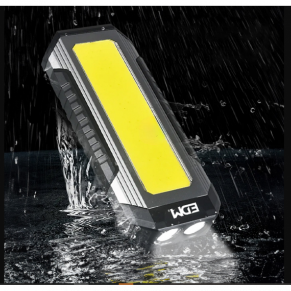 Linterna Led de Aluminio 10W 3 Leds 1000LM 2X2000MAH  EDM