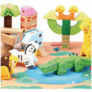 Bloques de Construcción de Animales del Bosque - 80 Piezas. Juego  TOPBRIGHT BY ANDREU TOYS