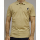 Polo Bendorff Beige logo bordado azul