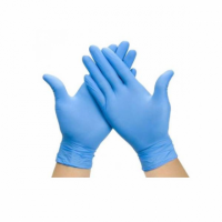 Talla L Guantes de Nitrilo sin Polvo 3,5 G. (10 Estuches)  SANTEX
