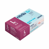 Talla L Guantes de Nitrilo sin Polvo 3,5 G. (10 Estuches)  SANTEX