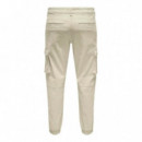 Pantalones ONLY&SONS Cargo Cam Silver Lining