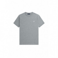 Camisetas Hombre Camiseta FRED PERRY Ringer M3519 Gris - Guanxe Atlantic Marketplace