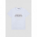 Camiseta de Algodón Slim Fit con Estampado de Tigre Difuminado de ANTONY MORATO