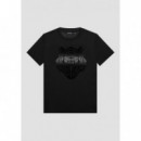 Camiseta de Algodón Slim Fit con Estampado de Tigre Difuminado de ANTONY MORATO