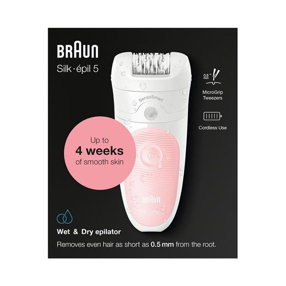 BRAUN Depiladora Silk Epil 5 Wet&dry SE5-516