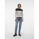 Jerséis y Sudaderas Jersey VERO MODA Alma Snow White Black