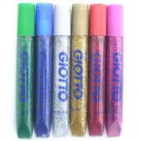 PEGAMENTO GLITTER 5 TUBOS COLORES SURTIDOS