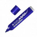 ROTULADOR TRATTO MARKER AZUL PUNTA REDONDA