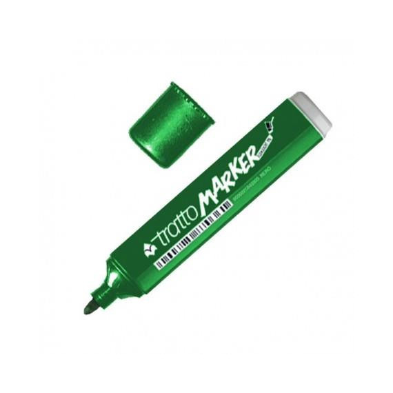 ROTULADOR TRATTO MARKER VERDE PUNTA REDONDA
