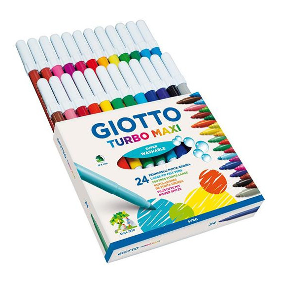 ESTUCHE ROTULADOR GIOTTO TURBO MAXI 24 UNID.