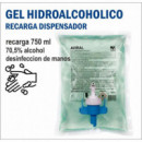 RECARGA GEL HIDROALCOHOLICO 750 ml