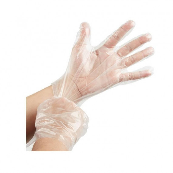 GUANTES DESECHABLES TRANSPARENTES (100 unid)