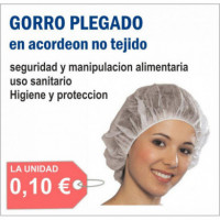 GORRO PLEGADO (100 unidades)