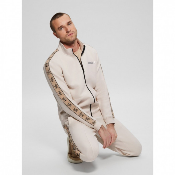 Mickey Full Zip Sweatshirt Muted Stone  GUESS