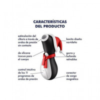 SATISFYER Succionador Clitoris Penguin Holiday Edition
