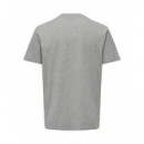 Camisetas Hombre Camiseta ONLY&SONS Lenny Vintage Print Light Grey Melange