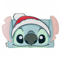 Cartera Glitter Holiday Stitch Disney LOUNGEFLY