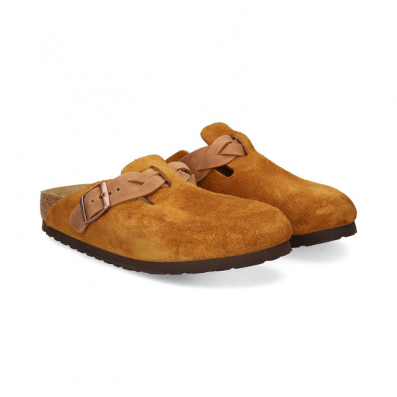 Zueco con Trenza ante Cuero  BIRKENSTOCK