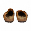 Zueco con Trenza ante Cuero  BIRKENSTOCK