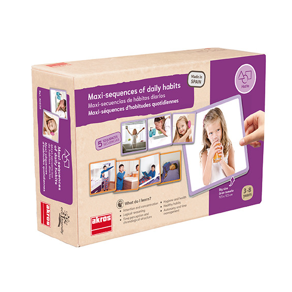 Juego Didáctico. Maxi-secuencias Hábitos Diarios  AKROS