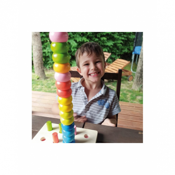 Juego Didáctico Apilamiento de Cuentas  ANDREU TOYS - Guanxe Atlantic Marketplace