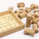 Juego Didáctico Bloques de Madera Natural - 35 Piezas  ANDREU TOYS