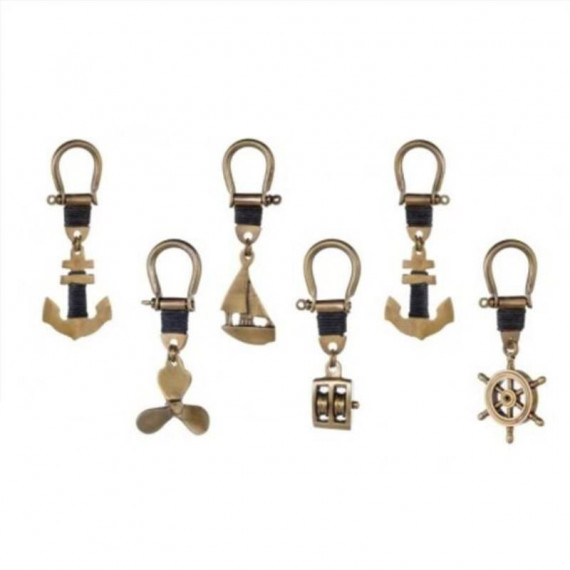 Llaveros Modelos Marinos Juego de 6 Piezas