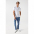 Polos Polo SALSA JEANS Básico Regular Fit White