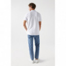 Polos Polo SALSA JEANS Básico Regular Fit White