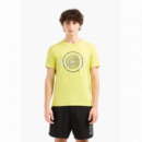Camiseta ARMANI EXCHANGE Amarilla Logo Estampado