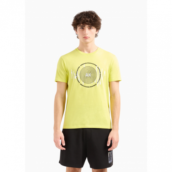Camiseta ARMANI EXCHANGE Amarilla Logo Estampado