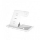 XO 3 en 1 Cargador Inalambrico Qi Dual para Tres Dispositivos Carga Rapida 15W XO-WX023