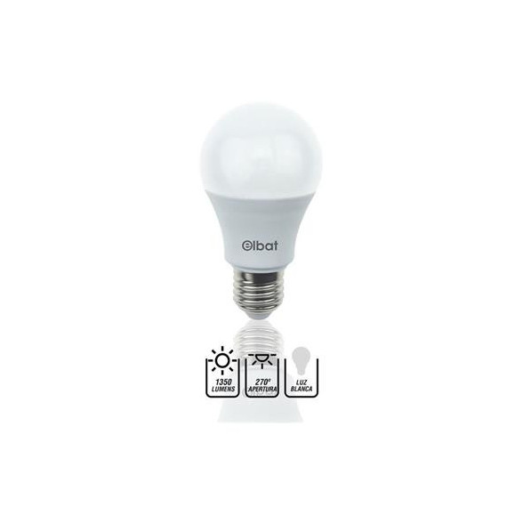 ELBAT Bombilla Led  EB0336 Luz Blanca 4000K, 1350 Lumenes, E27, 15W