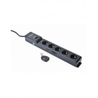 ENERGENIE Regleta 5 ENCHUFES+2XUSB con Control Remoto EG-SP5-U6B-RM Negro