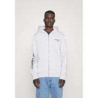 Chaqueta Tommy Reg Entry Zip Thru Hoodie Gris  TOMMY JEANS - Guanxe Atlantic Marketplace