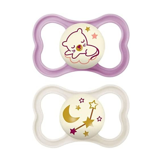 Chupete Silicona MAM Air Night N 16+ M Pack Dobl