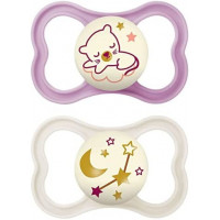 Chupete Silicona MAM Air Night N 16+ M Pack Dobl