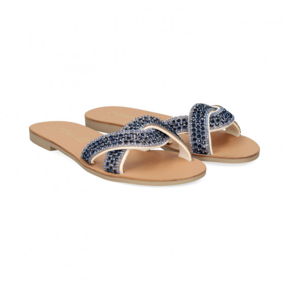 Pala Enlazada Strass Azul  S.PIERO